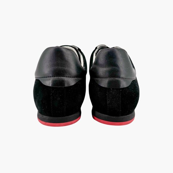 Christian Louboutin My K Low Top Sneakers Size 39.5 US 9.5 Black Blue Suede - Picture 7 of 14